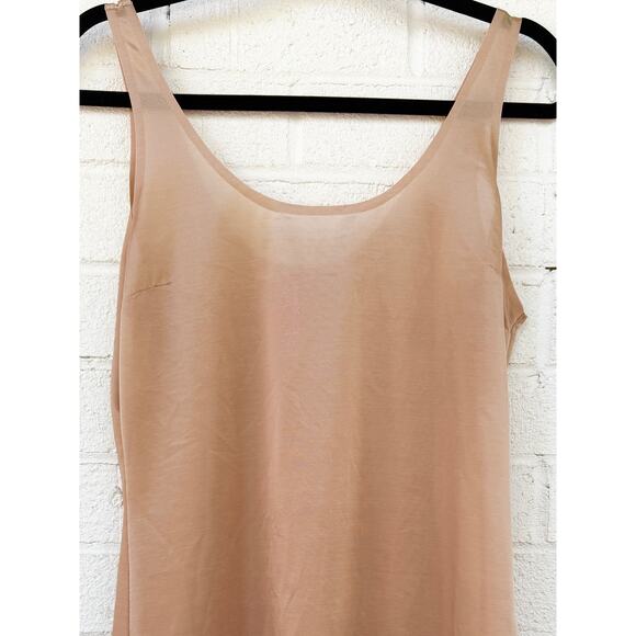 Spanx The Sweep Tank Slip (10073R) Nude Semi Sheer Large Layer Base Intimates - Picture 7 of 14